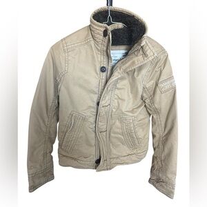 Abercrombie Boys Faux Fur Lined Adirondack Jacket Size Medium